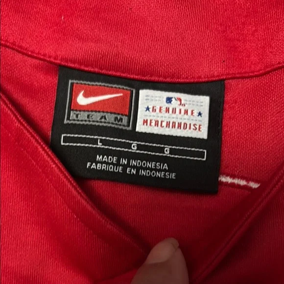 Nike Red and Navy Men's Jersey - Picture 5 of 9